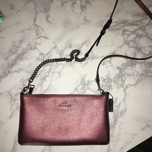 Burgundy  Coach Bag